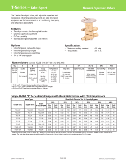 T-Series &ndash; Take-Apart - Emerson Climate Technologies