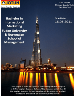 Fudan - Thesis Jotun