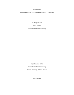 Dunn - Florida Baptist Historical Society