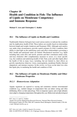 Health and Condition in Fish: The Influence of