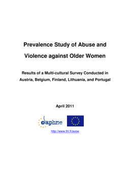 Prevalence Study of Abuse and Violence against Older Women