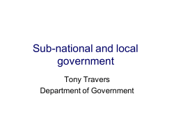 Sub-national/local government
