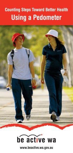 Using a pedometer