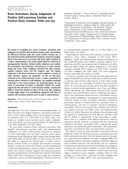 Brain Activations during Judgments of Positive