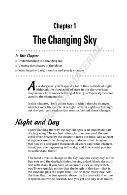 Chapter 1 The Changing Sky