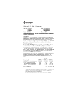 Platinum&reg; Pfx DNA Polymerase