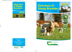 Directory of Sheep Breeders 2010
