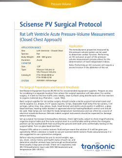 Rat Left Ventricle Acute Pressure-Volume Measurement
