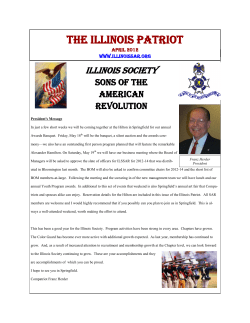 April - Illinois Society Sons of the American Revolution