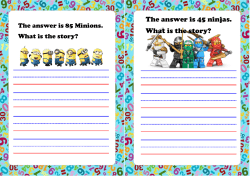The answer is 45 ninjas. What is the story?