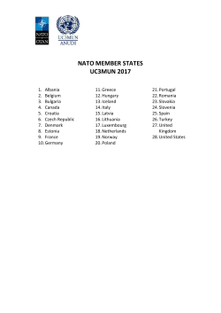 NATO MEMBER STATES UC3MUN 2017