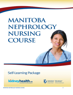 Self Learning Package - Manitoba Renal Program