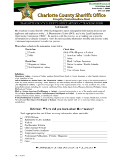 application - Charlotte County Sheriff`s Office