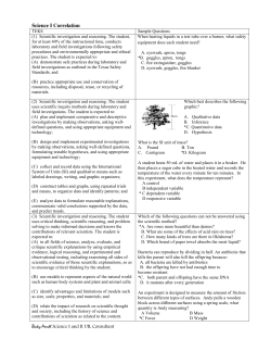 Science I Correlation