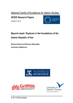 Beyond repair: Ruptures in the foundations of the Islamic Republic