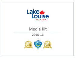 Media Kit - Lake Louise Ski Resort