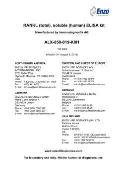 RANKL (total), soluble (human) ELISA kit ALX-850-019-KI01