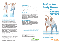 Active 50+ Body Moves Mature Movers