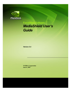 MediaShield User`s Guide