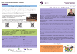 Inset Days 2016/2017 On Stage at Somerset Conference Term