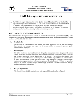 tab i.4 - quality assurance plan