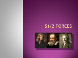 Forces Class notes - Lesmahagow High School