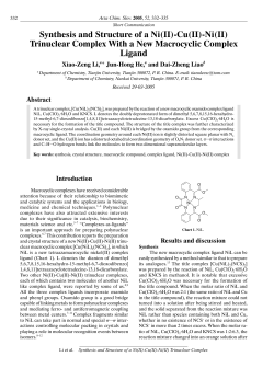 Synthesis and Structure of a Ni(II)-Cu(II)