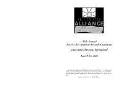 Illinois Alliance for Arts Education 2013 Awards Ceremony Program