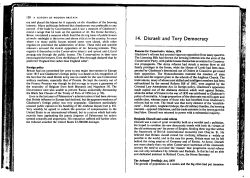 14. Disraeli and Tory Democracy