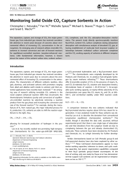 Monitoring Solid Oxide CO2 Capture Sorbents in