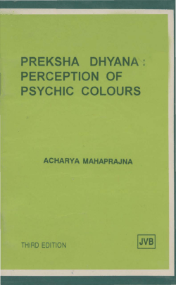 Preksha Dhyana Perception of Psychic Colours