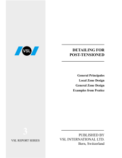 Detailing for Post Tensioning