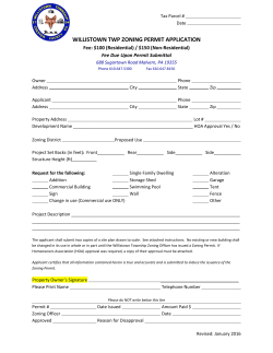 willistown twp zoning permit application