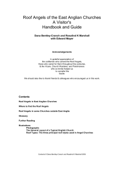 Roof Angels of the East Anglian Churches A Visitor`s Handbook and