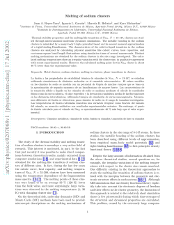 Melting of sodium clusters