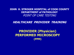 JOHN H. STROGER HOSPITAL of COOK COUNTY