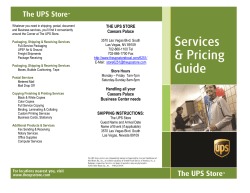 THE UPS STORE Caesars Palace Handling all your Caesars