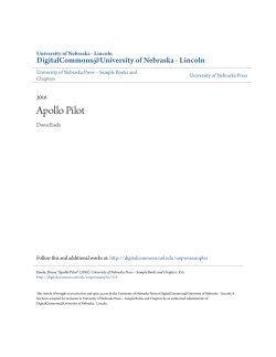 Apollo Pilot - DigitalCommons@University of Nebraska