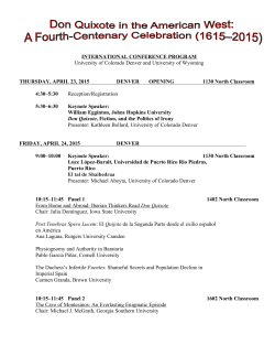 INTERNATIONAL CONFERENCE PROGRAM University of