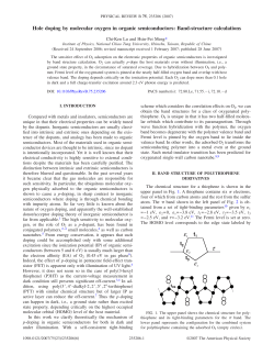 Hole doping by molecular oxygen in organic semiconductors: Band