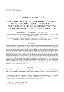 Extending the simple linear regression model
