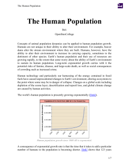 The Human Population