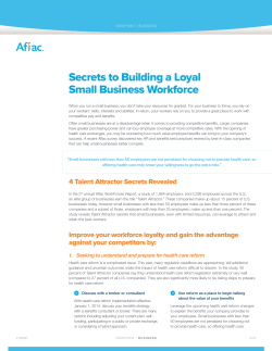 Secrets to Building a Loyal Small Business Workforce