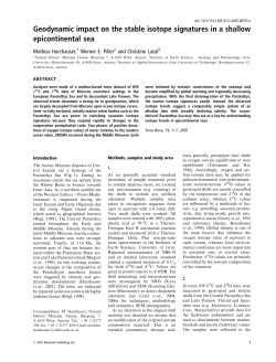 Geodynamic impact on the stable isotope signatures in a shallow