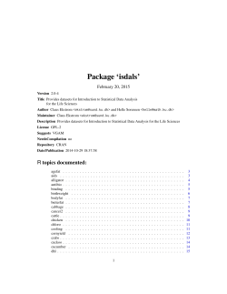 Package `isdals`