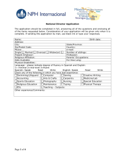 NPHI Application for National Director October 2016