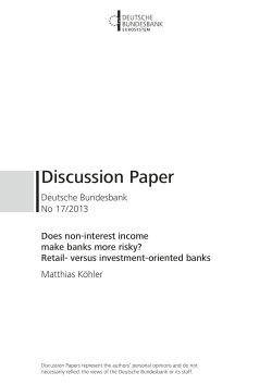 Does non-interest income make banks more risky? Retail