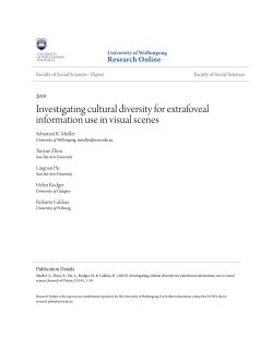 Investigating cultural diversity for extrafoveal