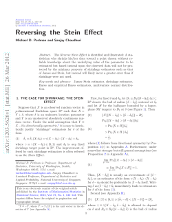 Reversing the Stein Effect