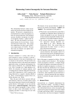 Harnessing Context Incongruity for Sarcasm